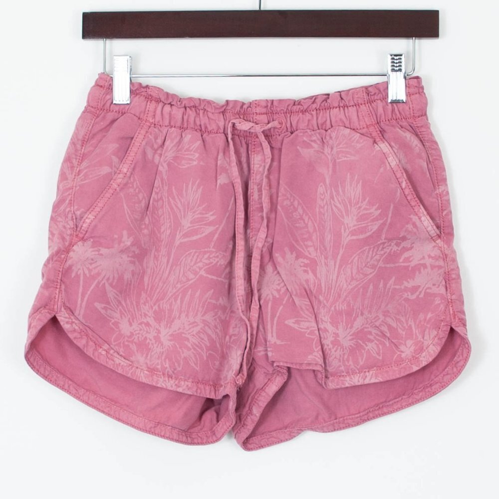 American Eagle High Rise Pull‎ On Drawstring Pink Shorts Womens Size XS